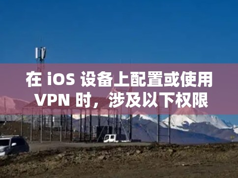 在 iOS 设备上配置或使用 VPN 时，涉及以下权限和设置