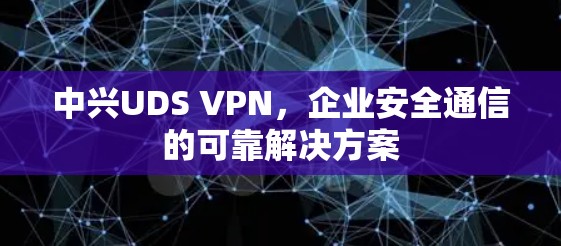 中兴UDS VPN，企业安全通信的可靠解决方案